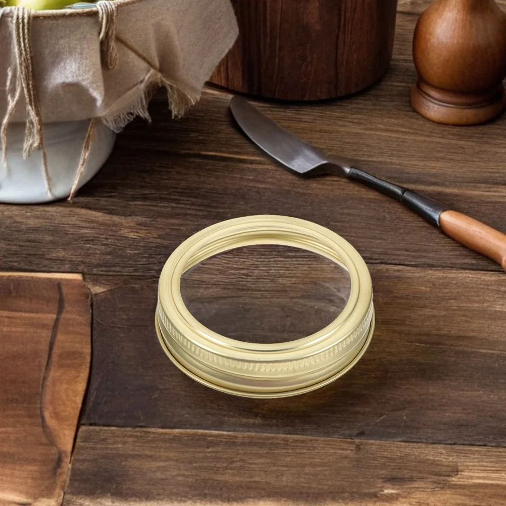 

24Pcs Gold 70Mm Mason Jar Sealing Rings Tinplate Split-Type Canning Bands for Jams Pickles Home Canning Kitchen Storage