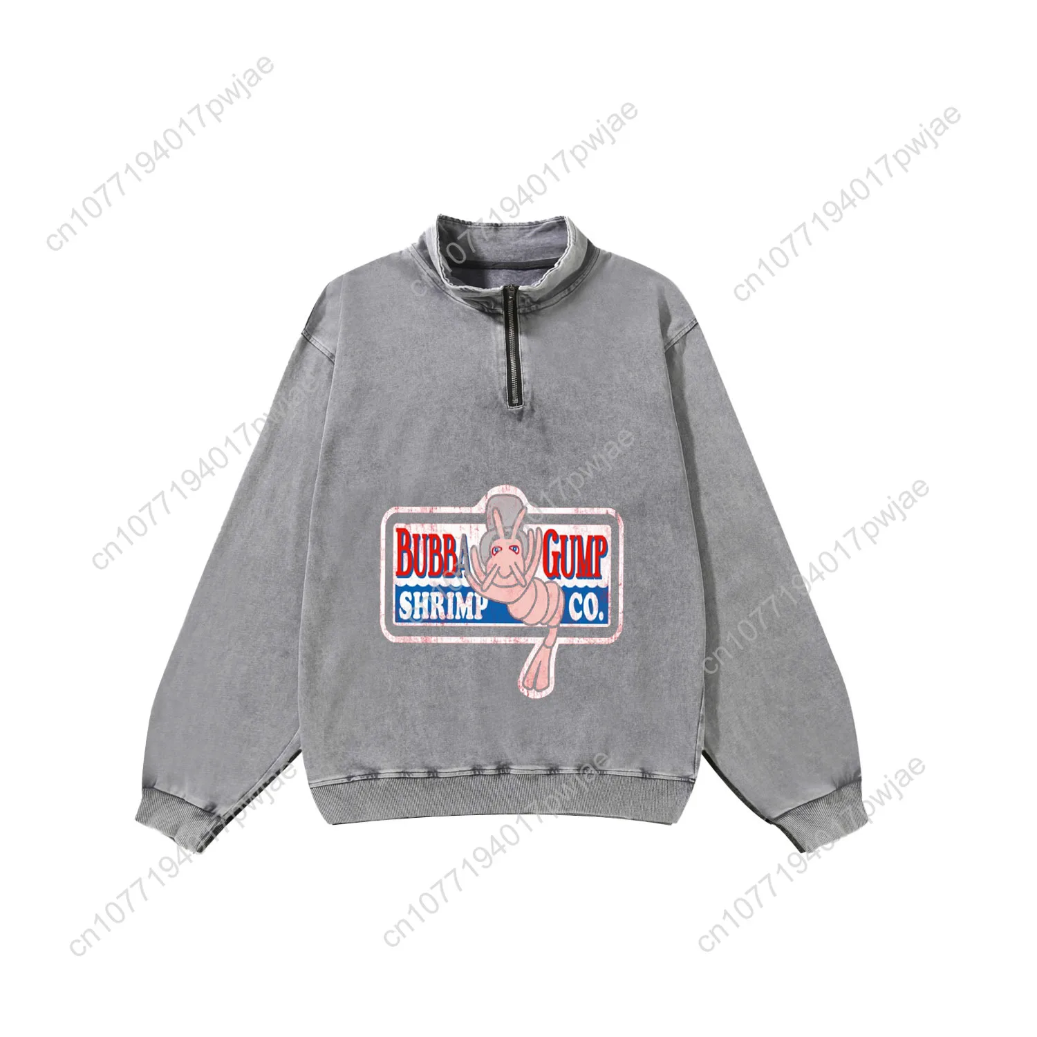 Retro1994 Bubba Gant Custom Retro Sweatshirt Forrest Gump Mans Womans Half Zipper Vintage Sweat Shirt Photo Custom Made Tops