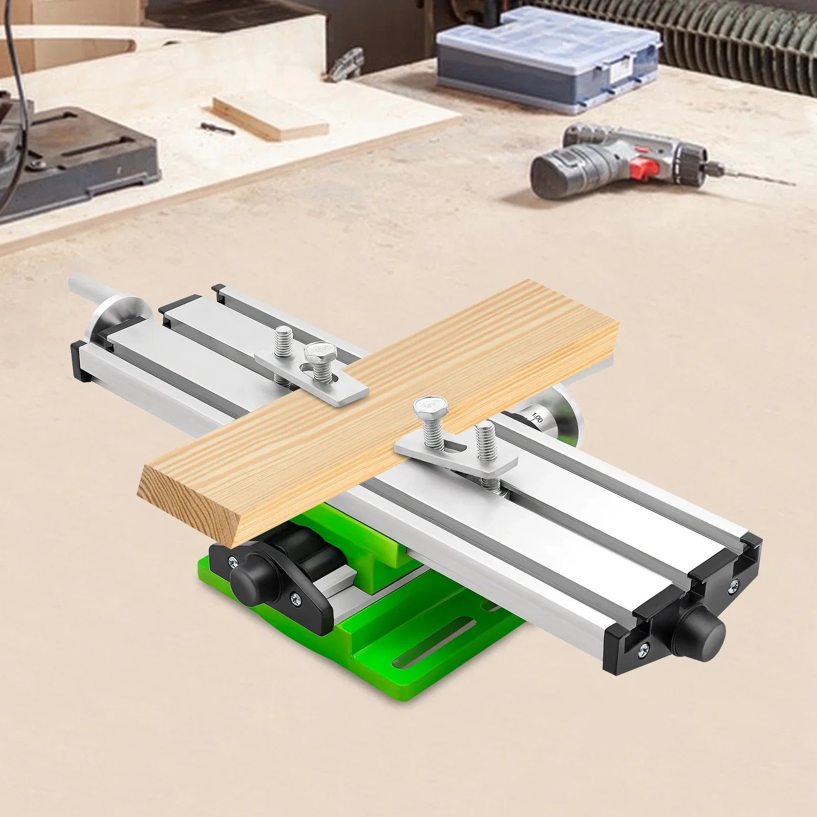 Multi-functional miniature drilling and milling machine cross table, drilling and milling machine machine tool cross slide
