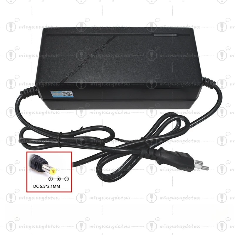 67.2V 3A Lithium Battery Charger with Multiple Plugs: 8-Shaped, DC5.5, RCA, 3P, XLR