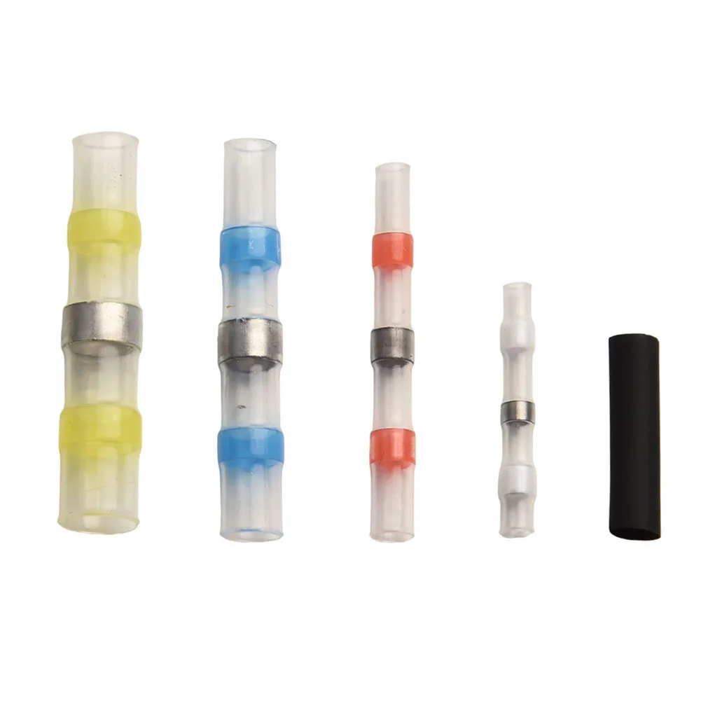 For Automotive Wiring Butt Wire Connectors Solder Seal Sleeve For DIY Electrical Projects Polyolefin Heat-shrinkable