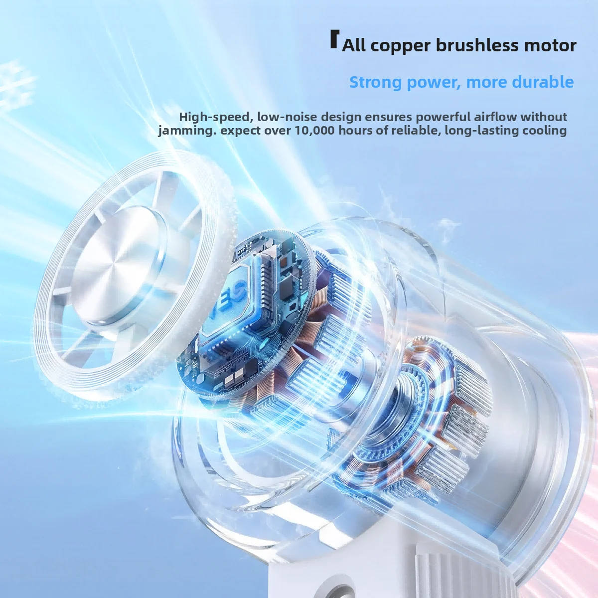 Spray High Speed Fan Y70 Foldable Portable Cooling Fan with
