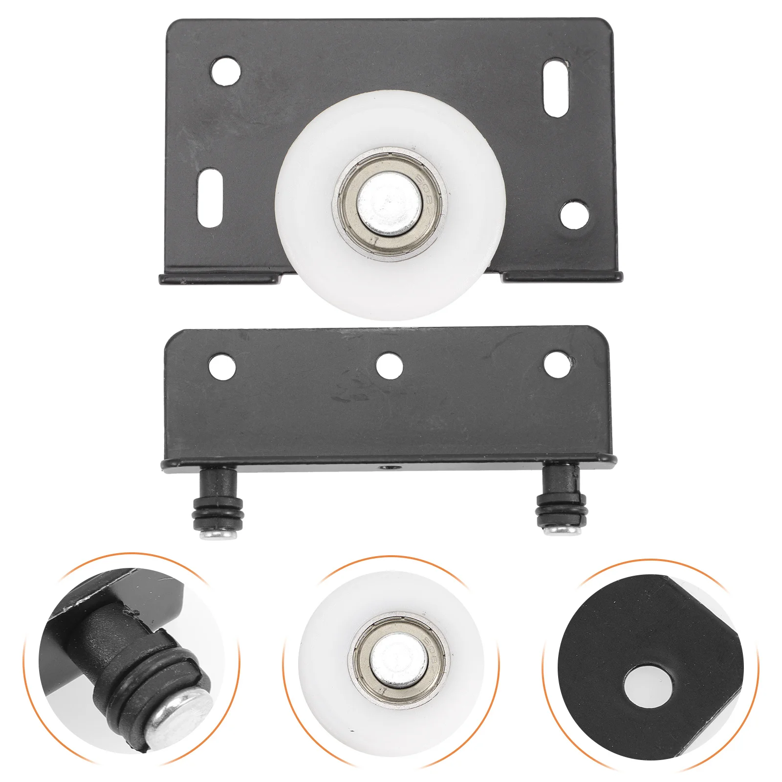 

2Pcs Sliding Glass Door Roller Metal Pulley Wheel Smooth Moving Cabinet Wardrobe Closet Door Accessories Window Pulley