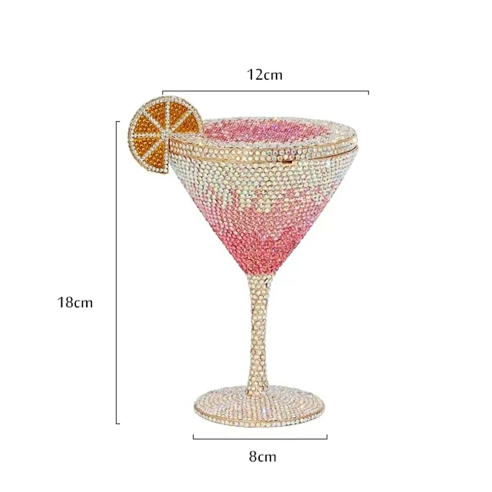 Formal Cocktail Cup Diamond Evening Bags for Women Party Rhinestones Handbags Wedding Clutch Purse Bridal Crystal Clutches Bag