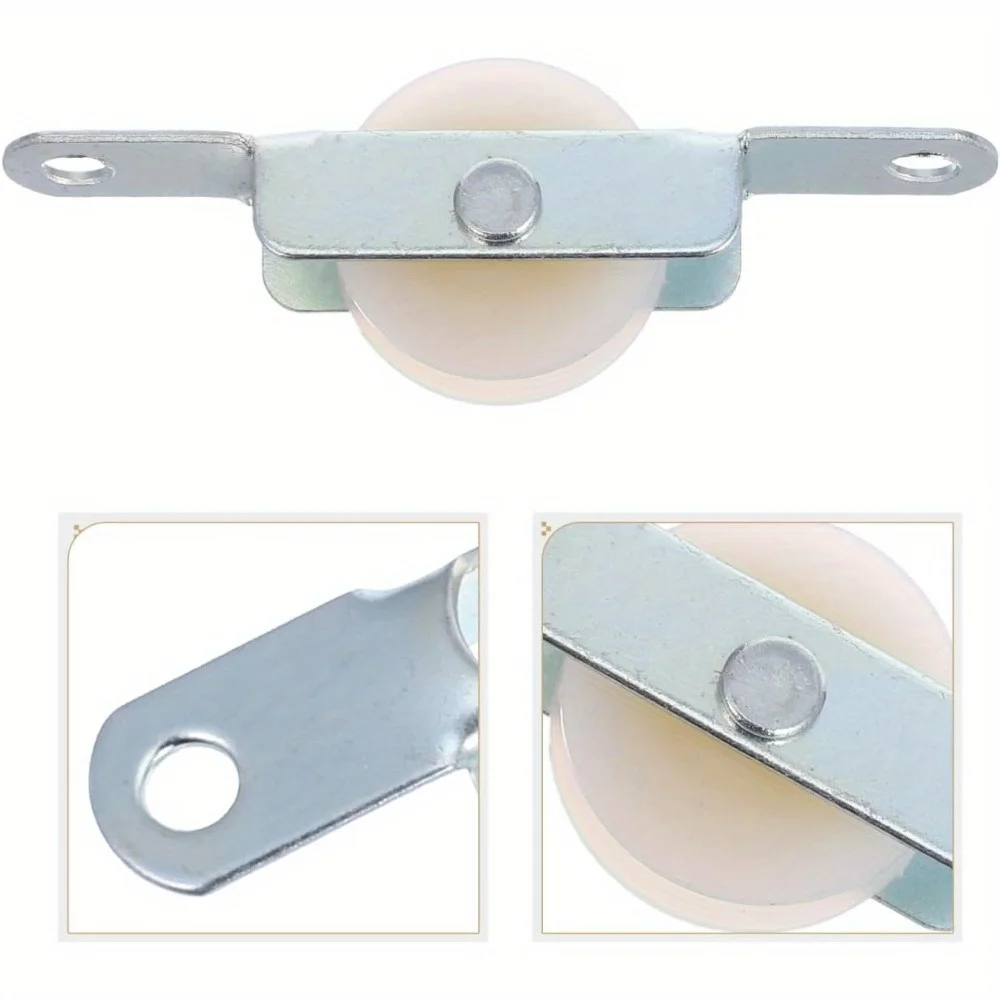 Upgrade Your Umbrella 4 Pack Steel Sliding Door Wheel Pulley for Patio Umbrellas Replacement Pulley Kit view 4