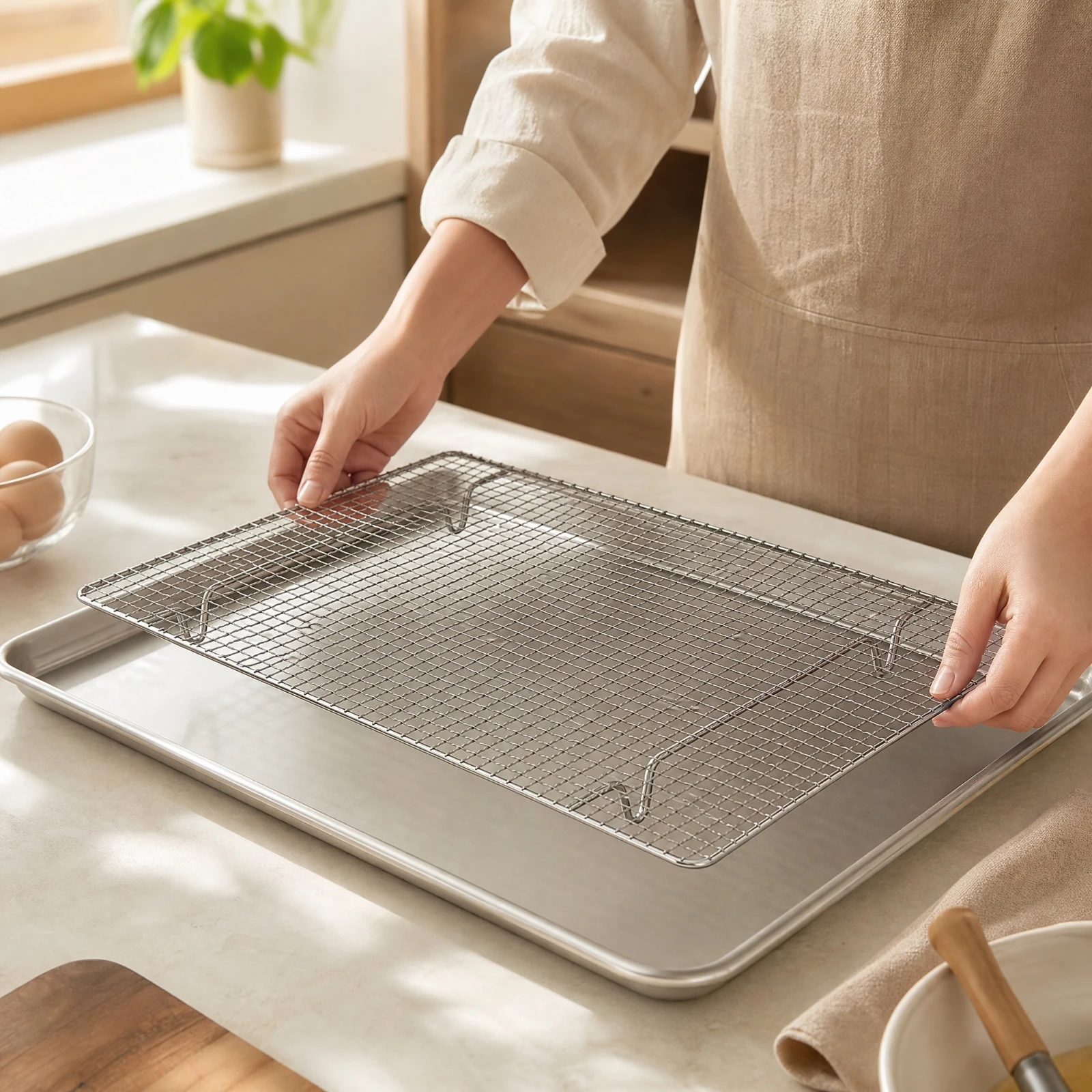 Stainless Steel Cooling Rack D - Kitchen Baking Rack ulasan dan harga