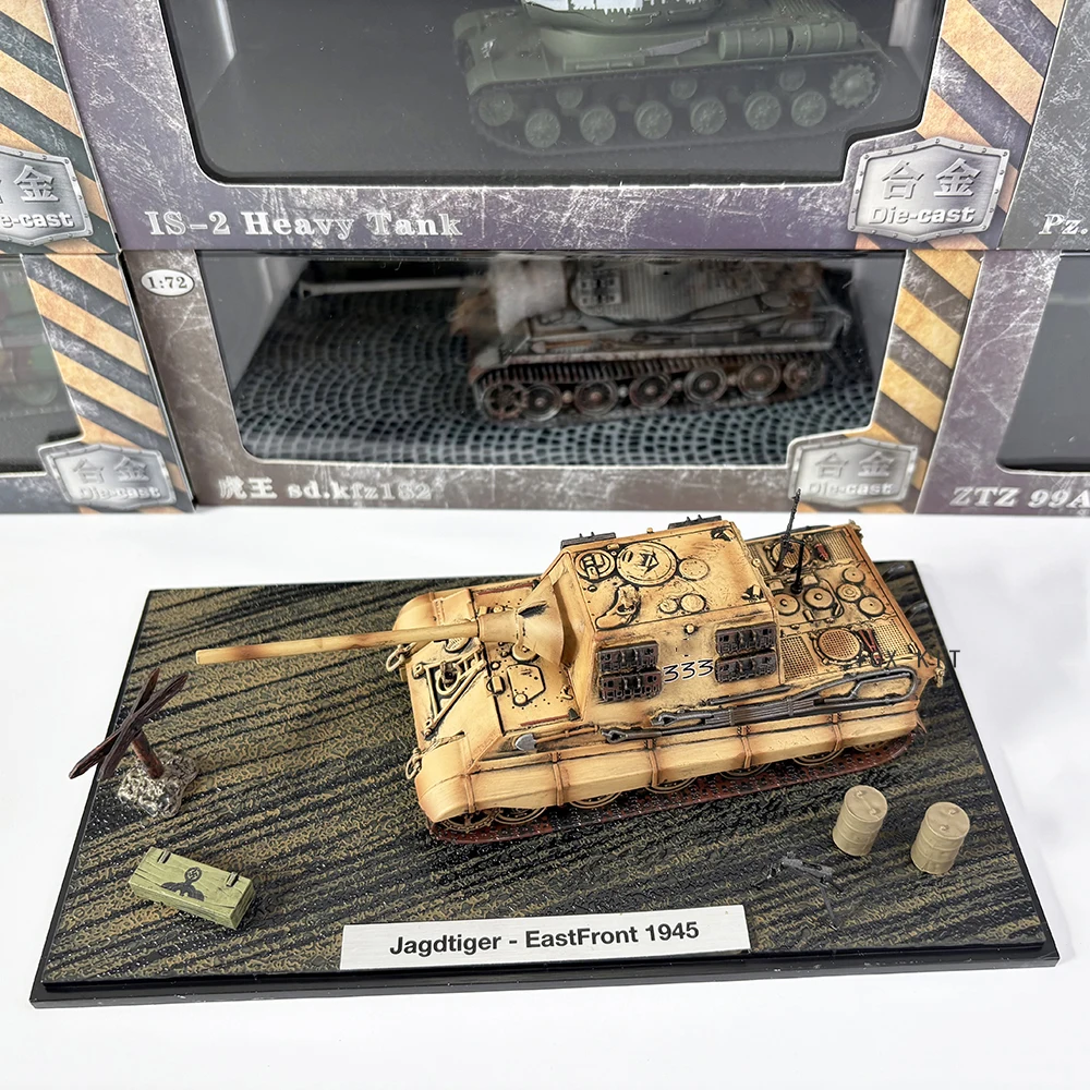 1/72 Scale German Jagdtiger Heavy Tank Tiger Hunter East Front Diecast Finished Military Plane Model Collection Ornament