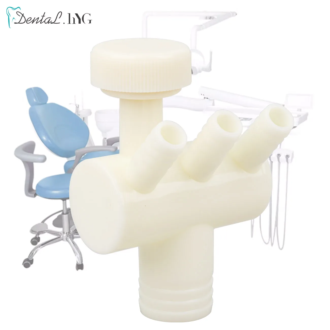 Dental Drain Pipe Three-way Valve Adapter Dental Tooth Chair Supplies Part Accessory for Dentist Oral Care Tool Accessories