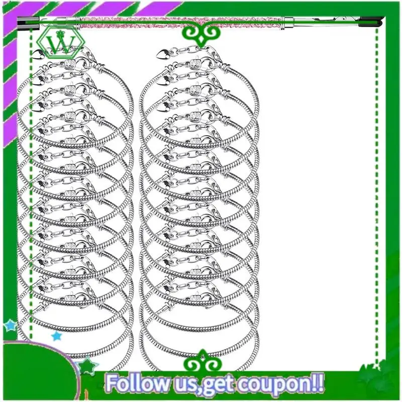 

A18P-Браслет-цепочки для изготовления ювелирных изделий, 20 шт. браслеты-цепочки из нержавеющей стали со змеиным инструментом для браслета