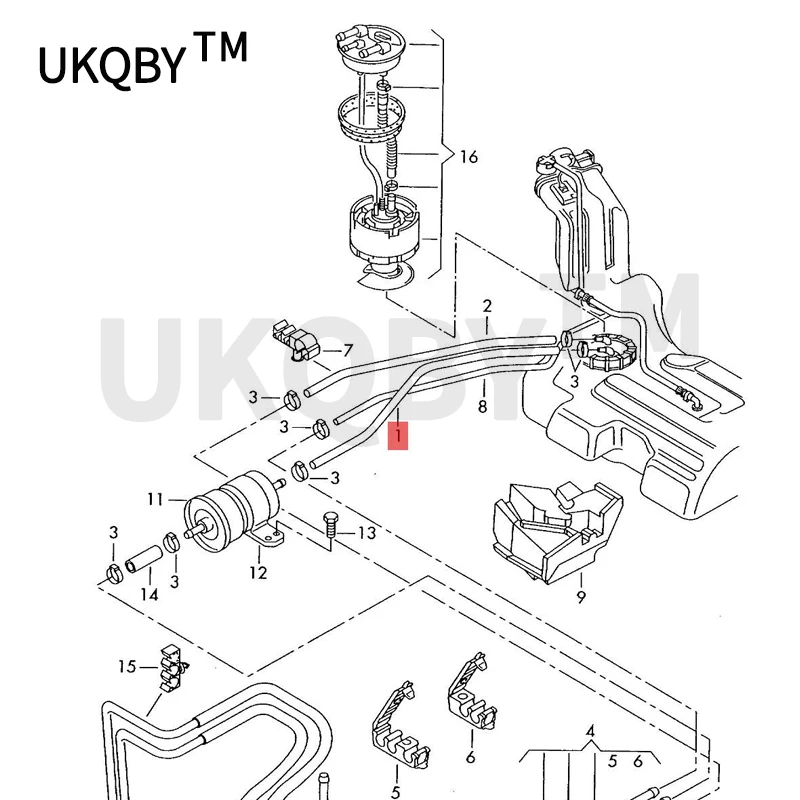 CAR Fuel line Vol ksw age nPa ssa t Fuel filter engine gasoline pipe fuel pipe inlet and return pipe hose glue