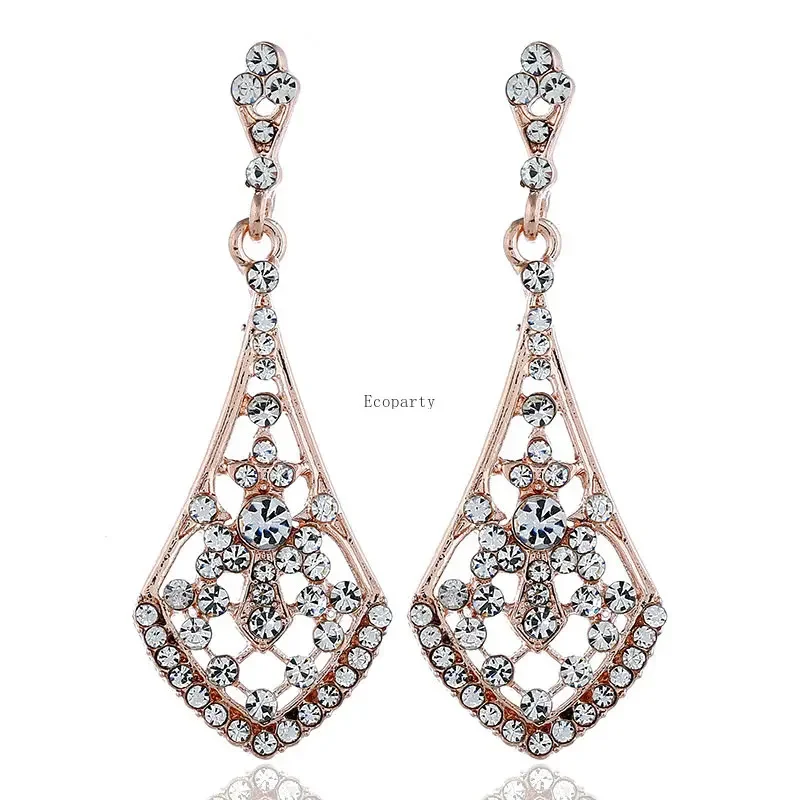 1920s أقراط الزعنفة طافوا 20s غاتسبي العظيم حجر الراين أقراط Aretes De Mujer مجوهرات فاخرة مثليه مجوهرات kolczyki #4