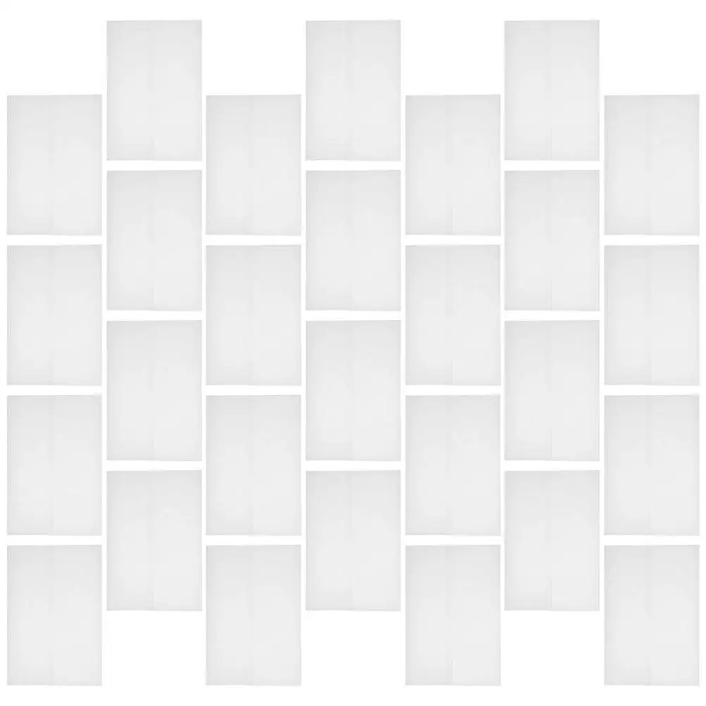 

50pcs Prefolded Envelopes Translucent Elegant Wedding Invitations Protection Clear Glassine Sleeves Jacket