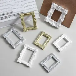 Nice-looking Mini Picture Frame Resin Fine Workmanship Small Size Miniature Photo Frames for Gift