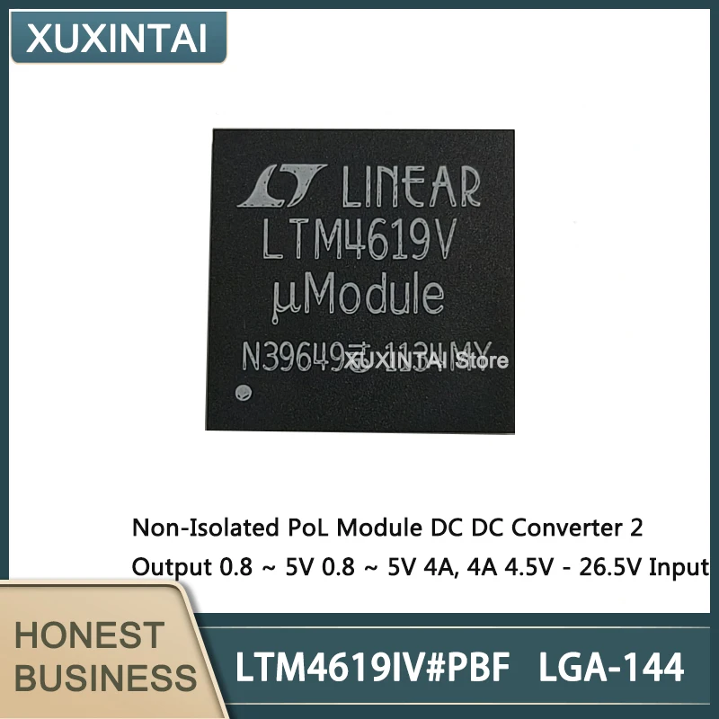 5Pcs/Lot  New Original  LTM4619IV#PBF LTM4619IV  Non-Isolated PoL Module DC DC Converter 2 Output 0.8 ~ 5V 0.8 ~ 5V 4A, 4A