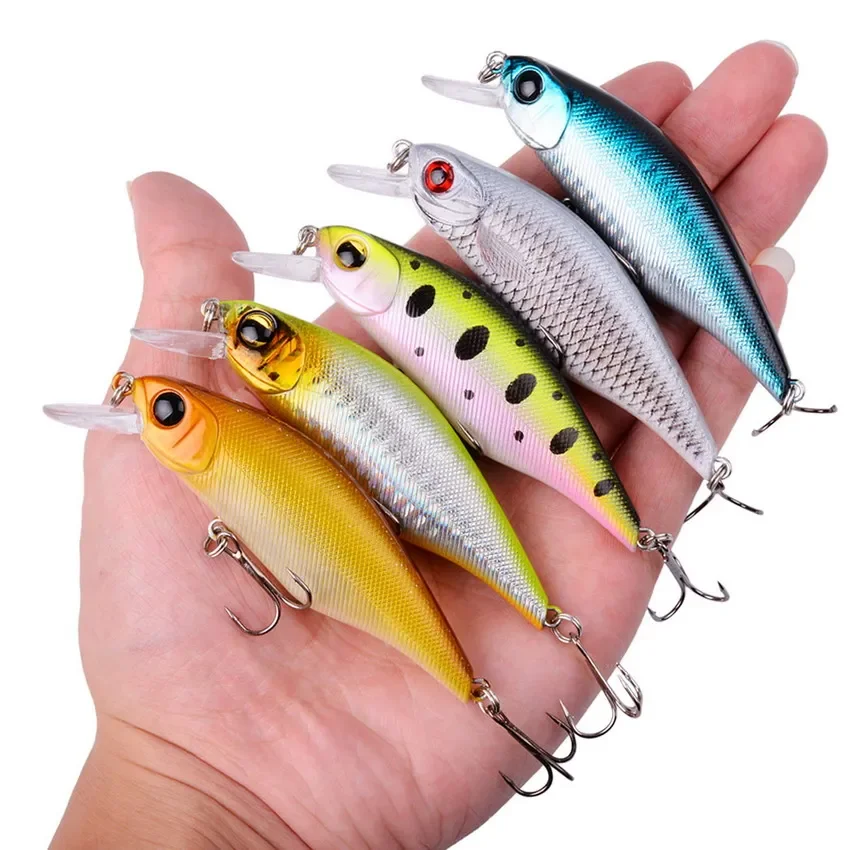 Aorace 1PCS Minnow Lures Floating Tungsten Ball Swimbait Iscas Artificial Pesca Leurre Fishing Wobbler Plastic Hard Bait