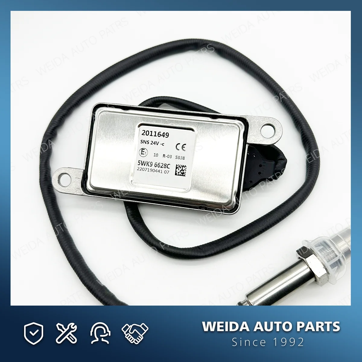 

High Quality for NGK Probe 5WK96628C 2011649 Car 24V Nitrogen Nox Oxygen Sensor For DAF Truck CF75 CF85 XF105 XF 1836060 1793379