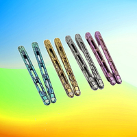 TheOne Adder Viper нож бабочка Channel Titanium Handle D2 Blade Bushing System CNC EDC Multi Tool Knife