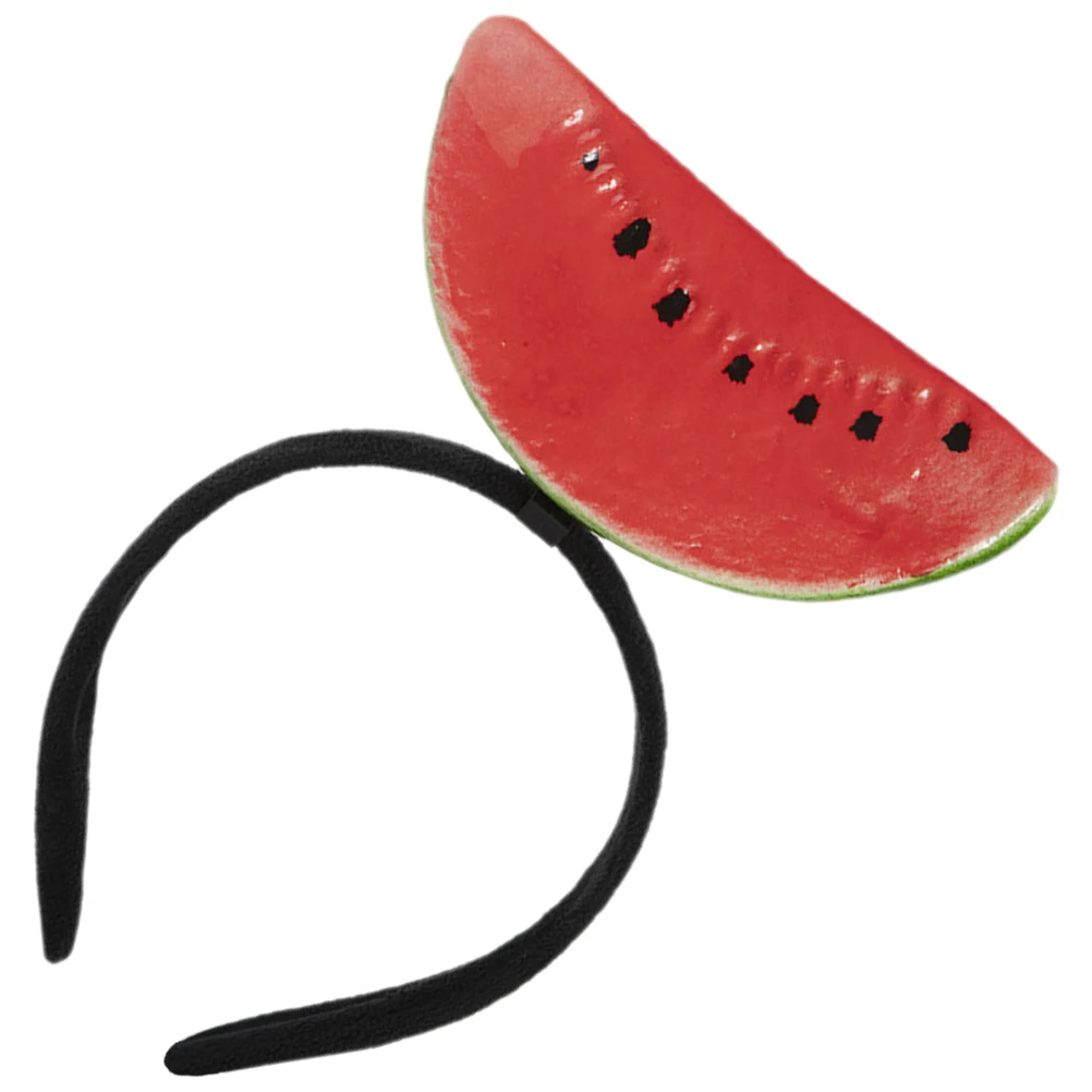 

Watermelon Headband Fruit Headdress Photo Props Party Accessories Summer Events Comfortable Materials Unique Design Birthday