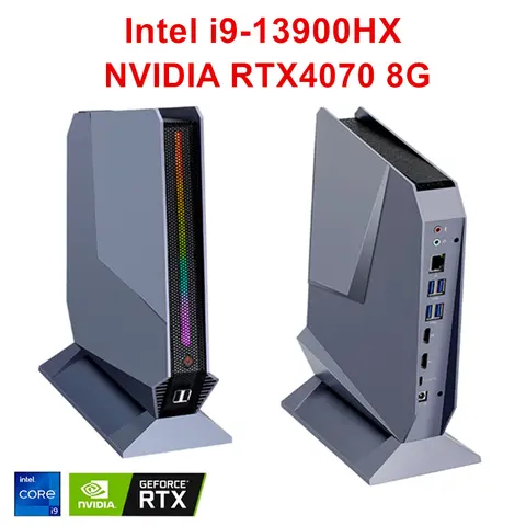 Topton Gaming Mini PC F10 NVIDIA RTX 4070 4060 8G Intel i9 13900HX 13900H 12900H i7 13800H Windows 11 Desktop Computer WiFi6