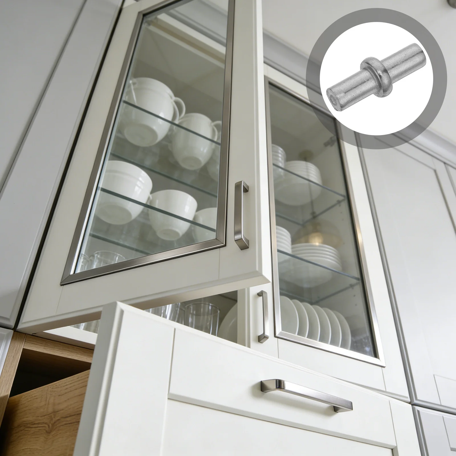 

20pcs Stainless Steel Spring Loaded Pin M6X22.5 Cabinet Door Repair Pegs Durable Damper For Kitchen Wardrobe Furniture Hinges