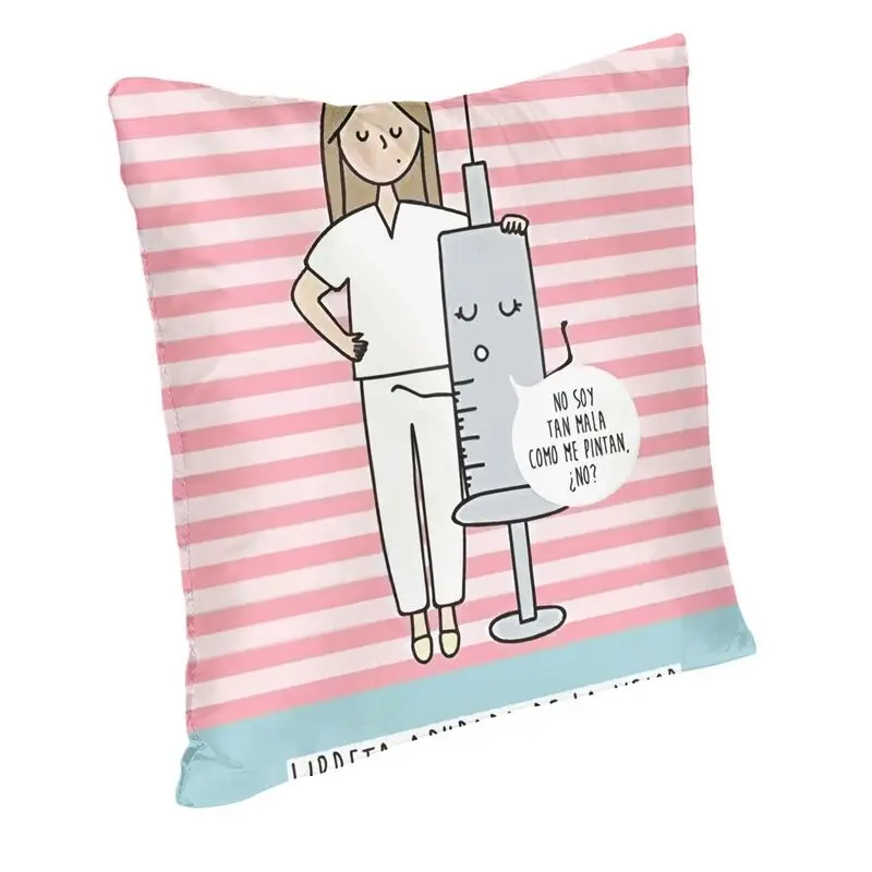 Enfermera En Apuros Doctor Nurse Medicine Cushion Cover Double Side Throw Pillow Case Living Room Pillowcase Home Decorative