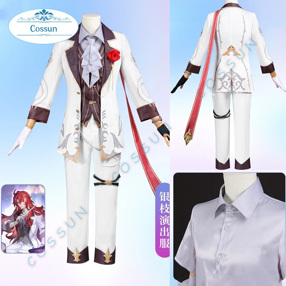 

Honkai: Star Rail Argenti Concert Cosplay Costume Game Suit Handsome Uniform Halloween Party Role Play Outfit Men Clothes