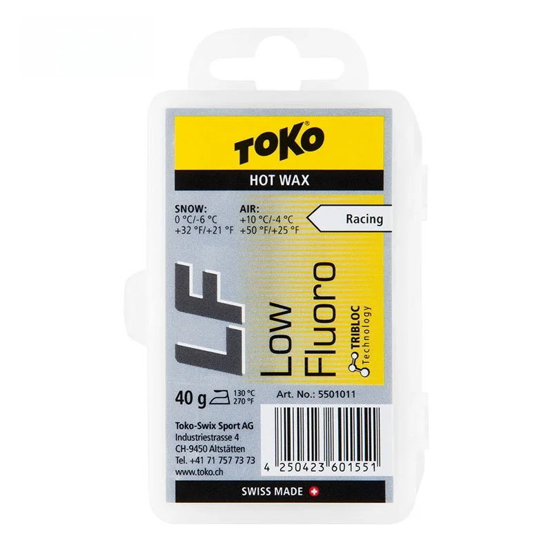 cire-de-ski-toko-lf-a-faible-teneur-en-fluor-cire-a-fusion-a-basse-temperature-pour-le-slalom-la-course-et-l'acceleration-pour-snowboard-et-ski-alpin-universel