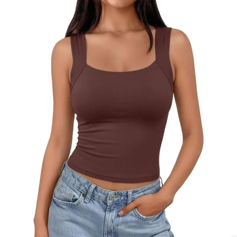 Women Shapewear Camisoles with Builts in Bra Tummy Control Compression Tops