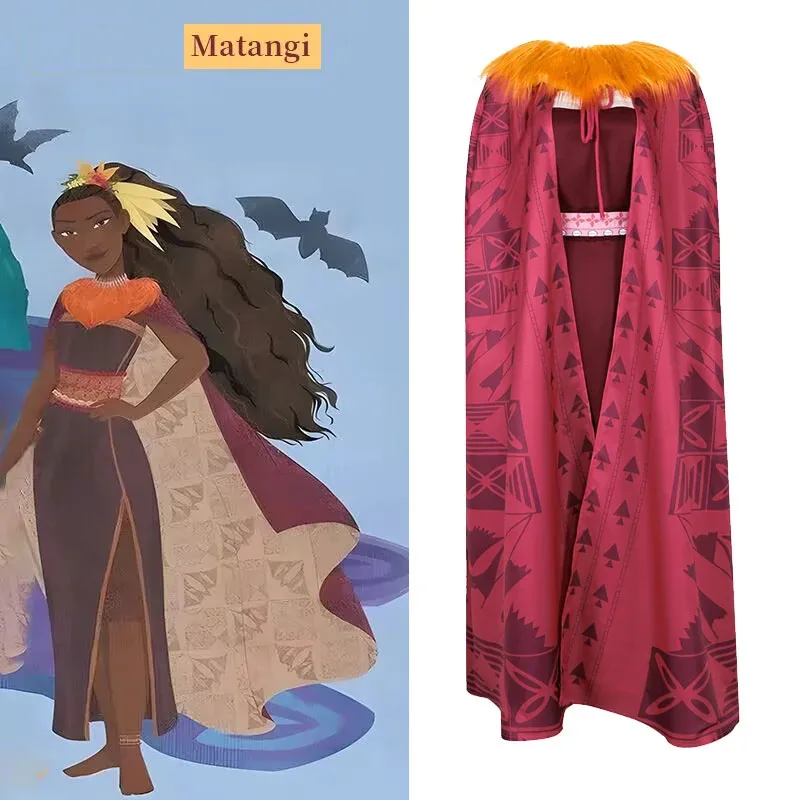Movie Ocean Princess Villain Matangi Cosplay Costume Adult Women Cloak Dress Belt Outfits Halloween Party Fantasy Clothing vl;6