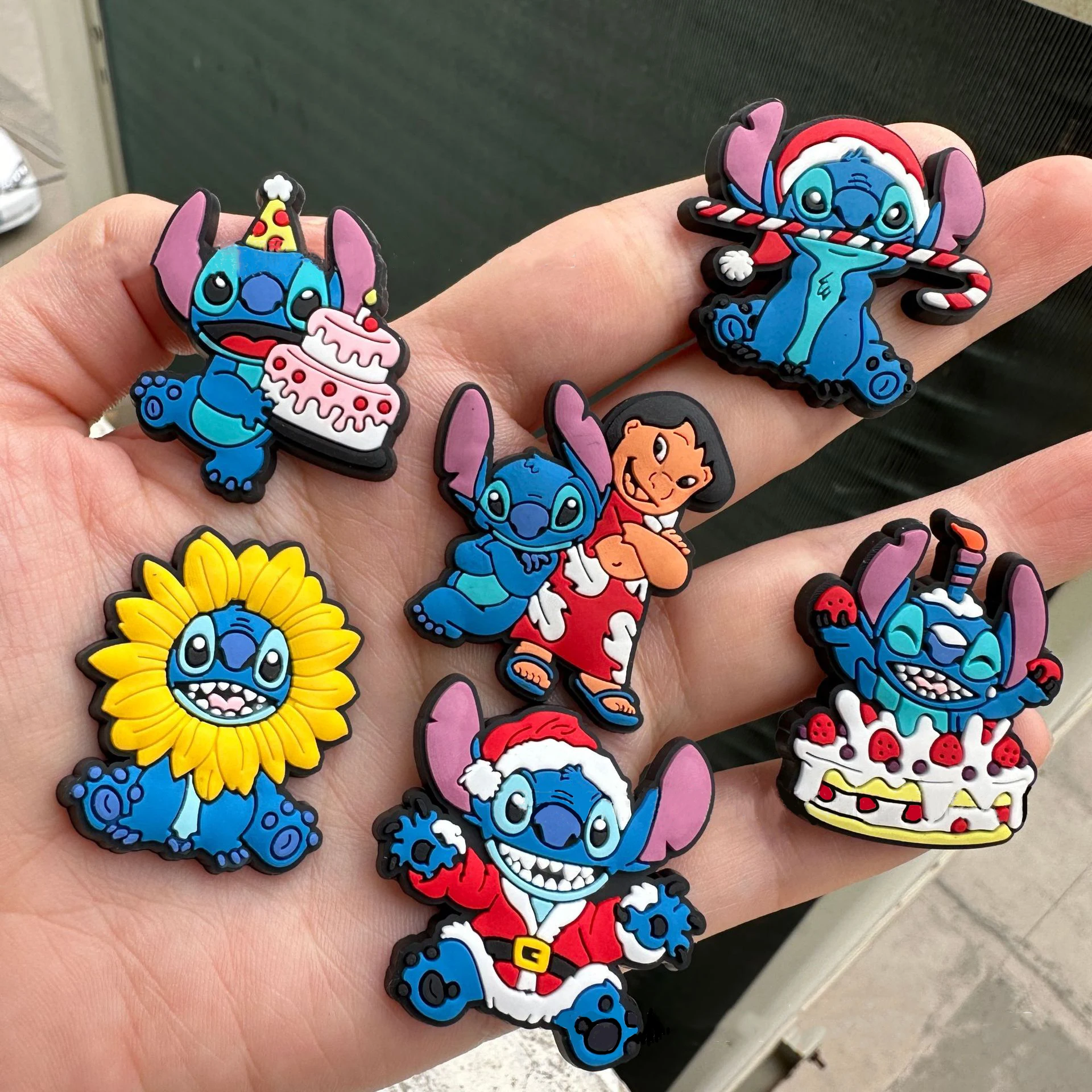 

1 шт., подвески для обуви Disney Stitch, аксессуары, украшения для детской обуви, подходят для браслета, классические подвески-сабо, подарок на вечеринку