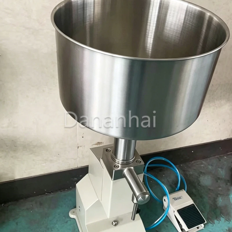 New Semi-Automatic Pneumatic Filling Machine Commercial Foot Operated for Jam Packaging Can Cans
