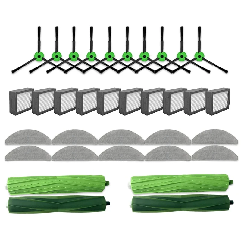 

Для Irobot Roomba Combo J5, J5 + Plus, I5, I5 + Plus, запасные части, роликовая боковая щетка, Hepa фильтр, пылесборники