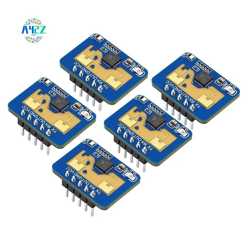 

A42Z-5Pcs LD2410C Sensor Module Human Presence Sensors 24Ghz ISM Band Millimeter Wave Radar Sensor Non Contact Serial Port