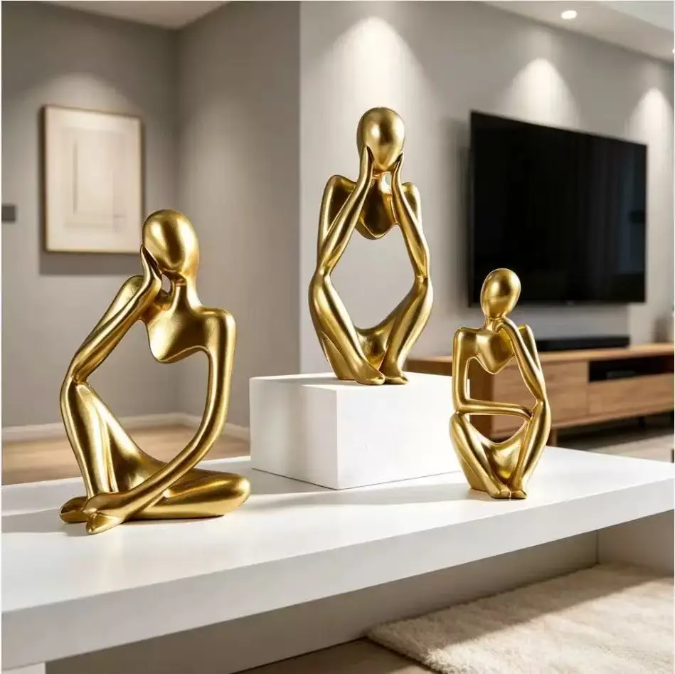 Light Luxury Scandinavian Abstract Figure Ornament Mini Craft Entryway Desktop Home Decoration