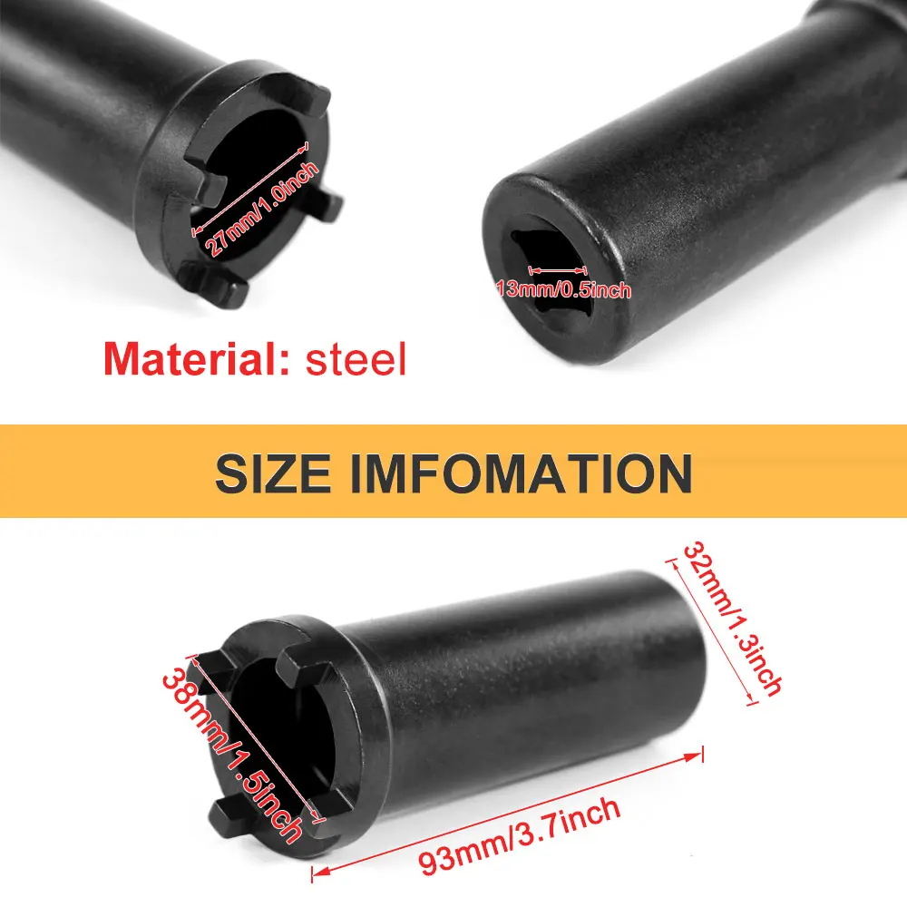 For GY6 125 150cc Engine Starter Scooter Clutch Nut Removal Tool Motorcycle 27MM GY6 Clutch Tool Lock Spanner Nut Socket Wrench image 3