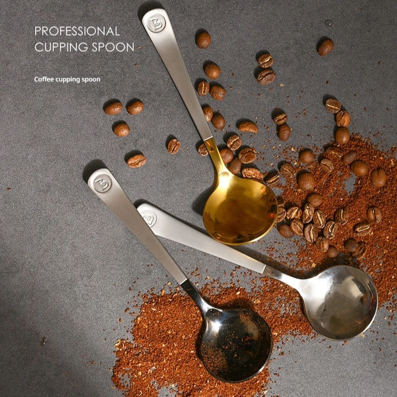 Brewista Coffee Cupping Spoon Titanium Plated Stainless Steel Coffee Tasting Spoon For Barista Coffee Enthusiasts