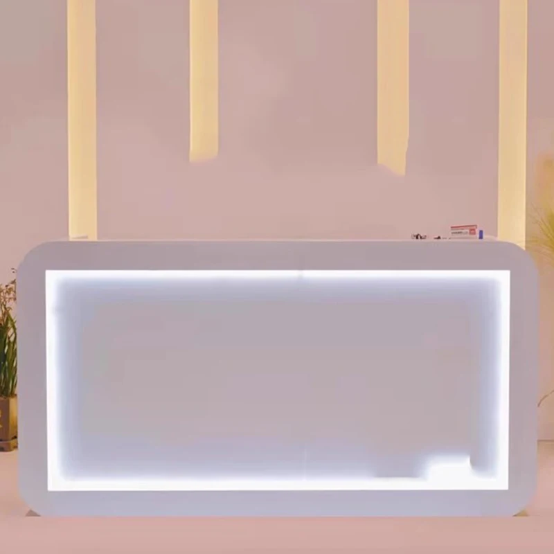 منظمون تصميم مكاتب الاستقبال بار جمالي بسيط أفضل مكاتب استقبال الشركة أثاث مكاتب Escritorio الفاخرة