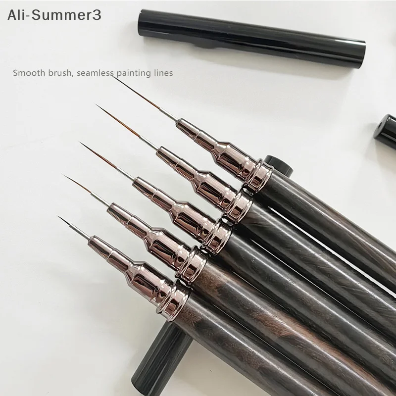 

6/9/12/15/18mm Ebony Nail Art Liner Brushes Gel Nail Brush Gel Nail Polish Painting Brush Drawing Nail Art Design Brush Pen