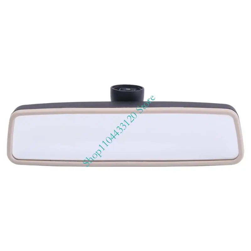 18D857511A Vehicle Interior Mirror, Direct Replacement with Reflective Panel and Wide Rounded-Corner Housing Form