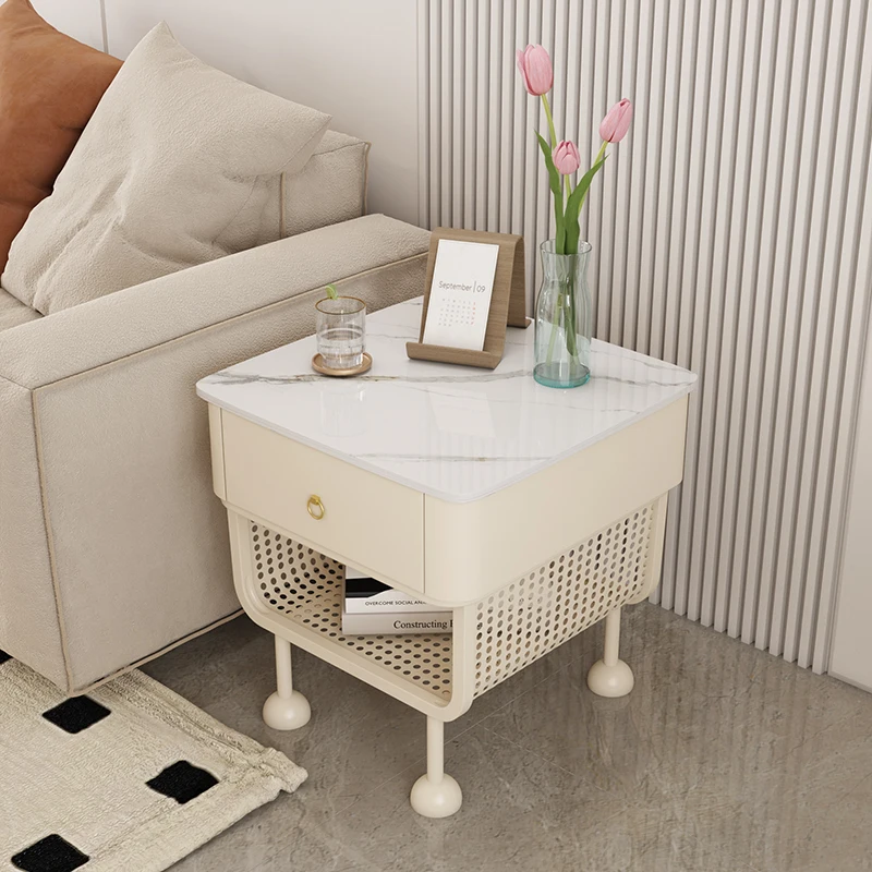 

Simple Elegant Night Table Trendy Beauty Modern Nordic Bedside Table Storage Luxury Mesitas De Noche Bedroom Furniture