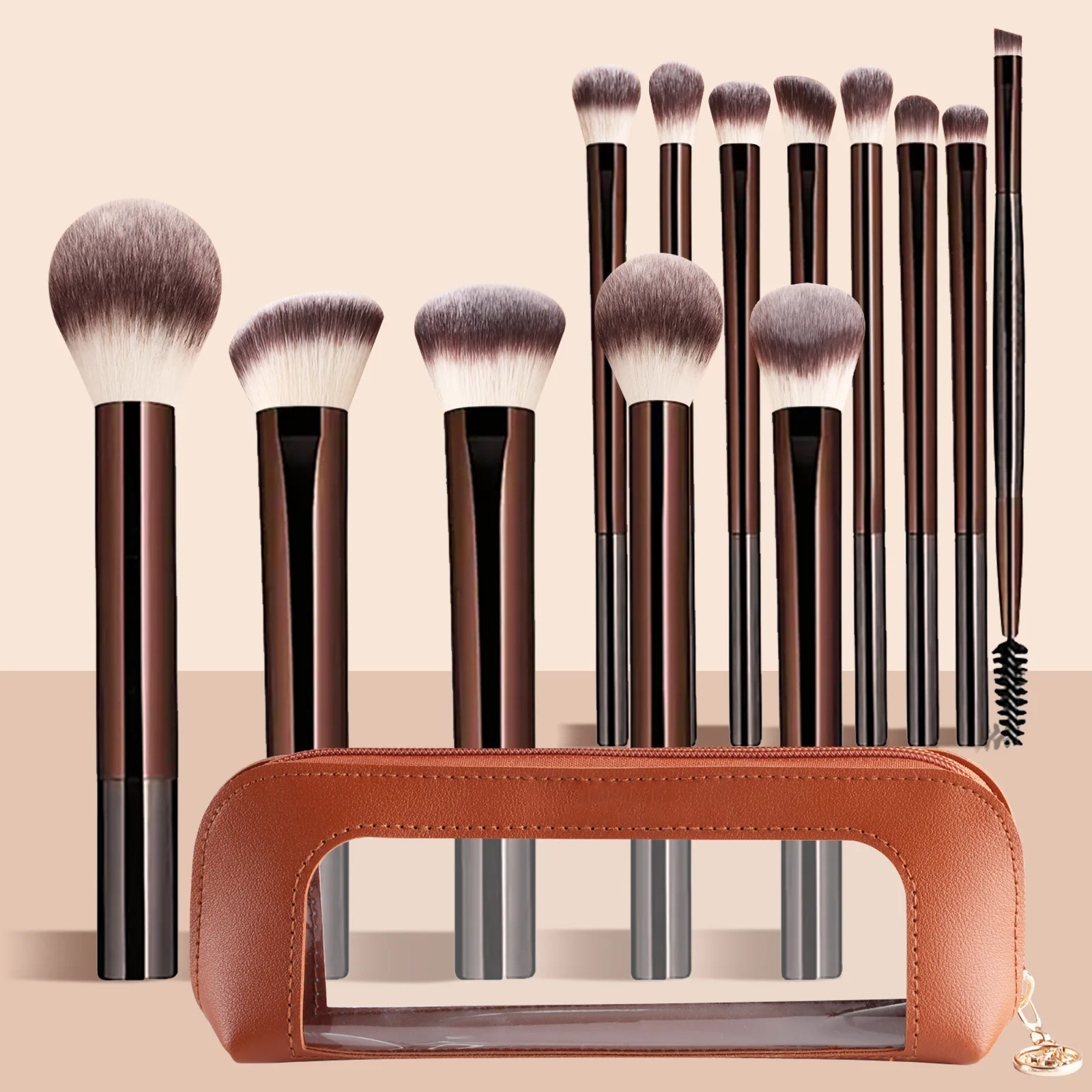 13pcs Makeup Brushes with Storage Bag Soft Fluffy Cosmetic Foundation Powder Eyeshadow Kabuki Blending Beauty Tool Makeup