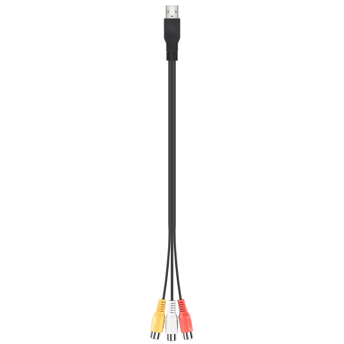 1 قطعة Usb ذكر التوصيل إلى 3 Rca شاحن أنثي محول صوت فيديو Av A/V كابل Usb إلى كابل Rca ل Hdtv تلفزيون سلك الحبل