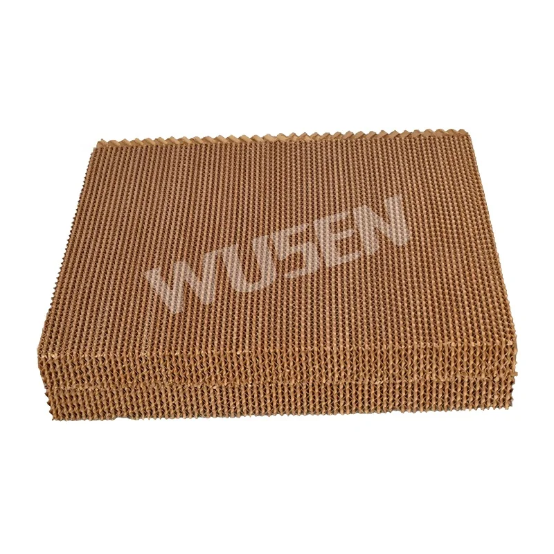 وسادة مياه جديدة من السليلوز البني على الحائط/تبريد الدفيئة التبخرية لخط إنتاج مزرعة الدواجن #4