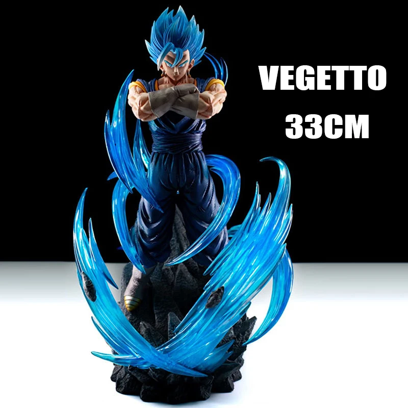 33cm Anime Vegetto Figurine Dragon Ball Vegetto Action Figures Vegeta Goku PVC Statue Collection Model Ornament Birthday Toys