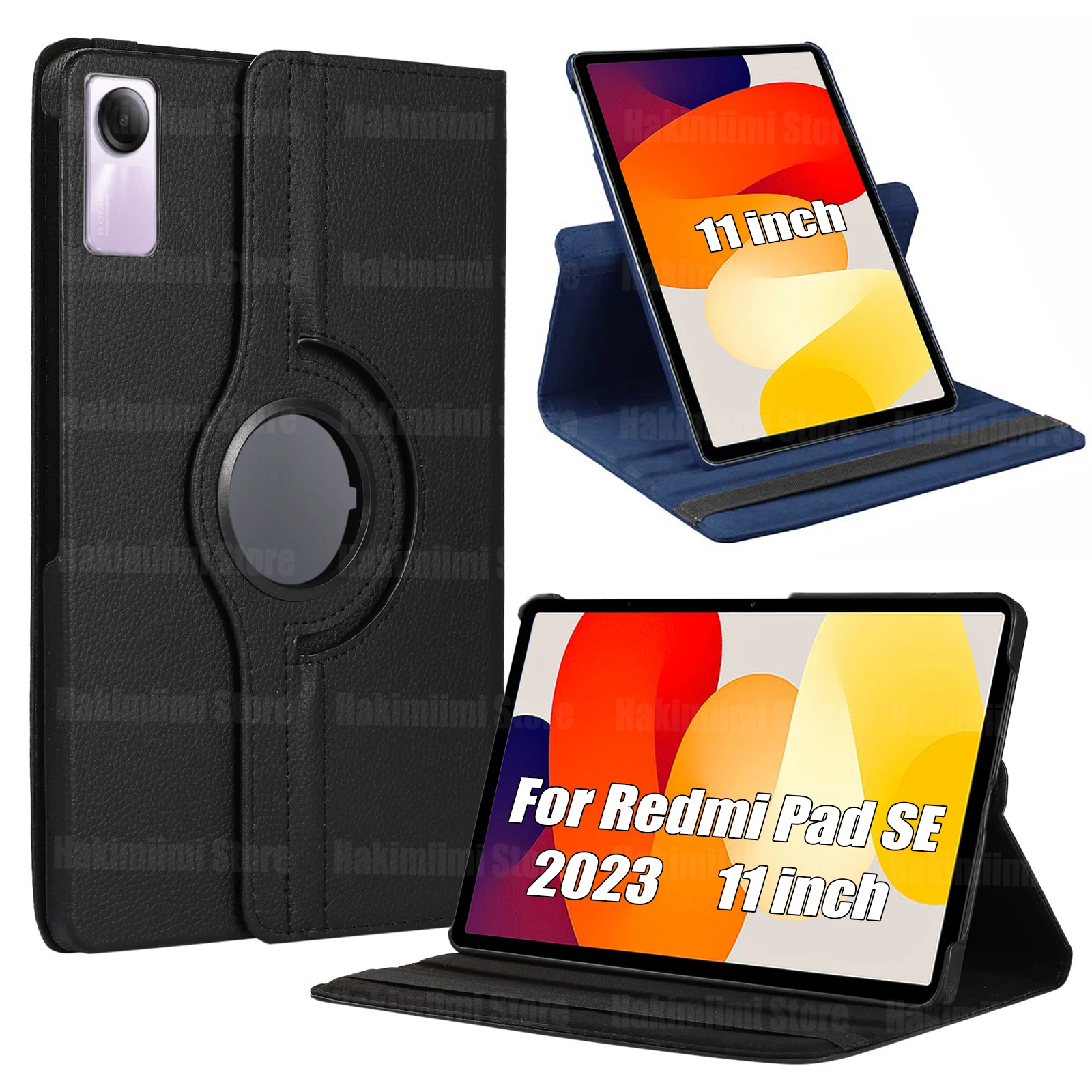 

Case for Redmi Pad SE (2023) 11 Inch PU Leather 360 Rotating Stand with Sleep / Wake Function Cover for Xiaomi Redmi Pad SE 2023