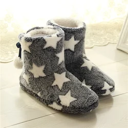 Slippers Boots Women Winter Cute House Shoes Plush Indoor Plush Snow Boots