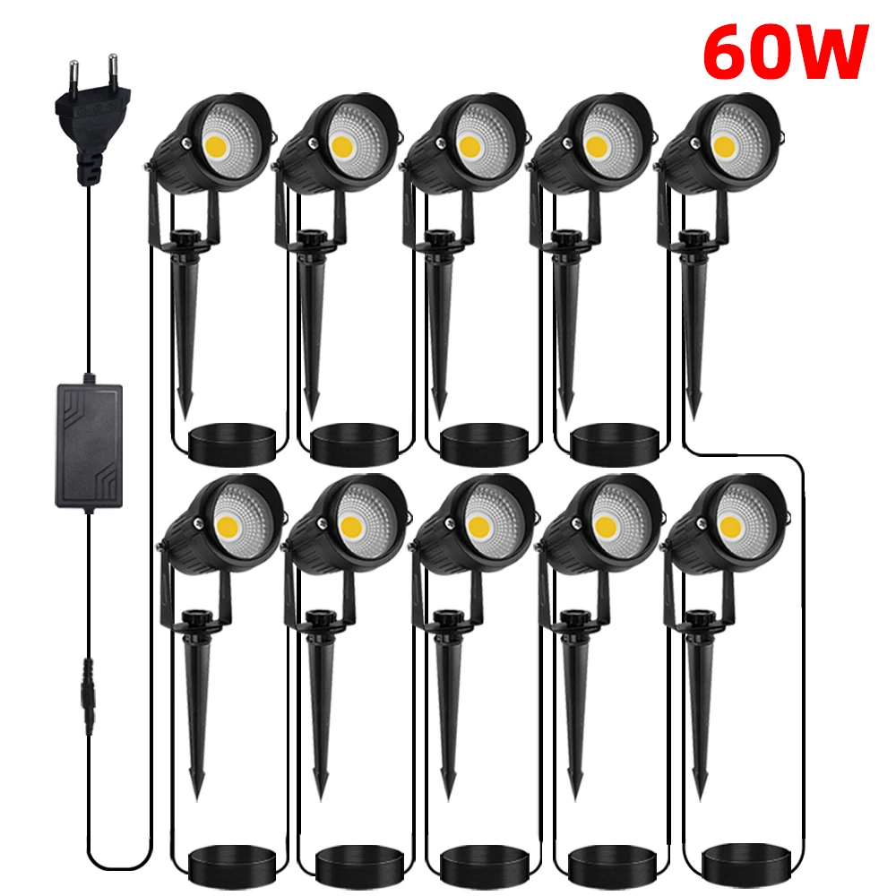 

Наружное ландшафтное освещение 3000K, теплый белый, IP65, водонепроницаемые светодиодные прожекторы для двора, сада, дорожки, подъездной дороги, лужайки на заднем дворе