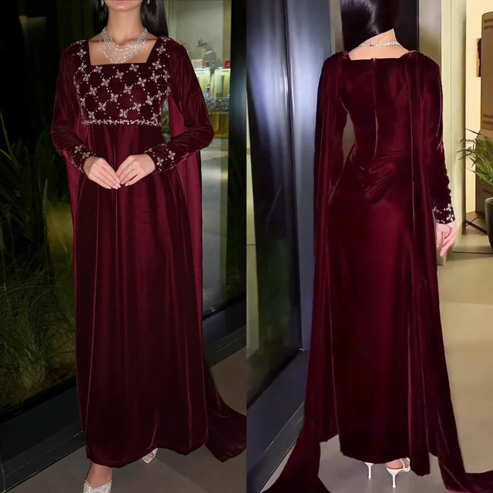 

Customized Formal Evening Dress Sparkle Square Neck A-line Midi Dresses Bespoke Occasion Elegant Party Wedding Classic