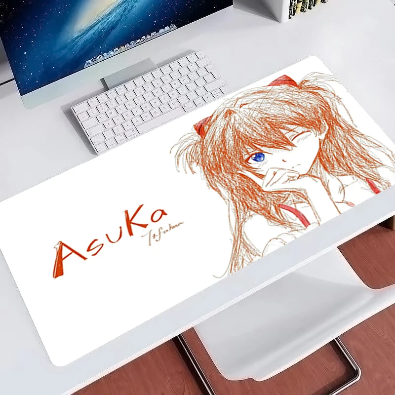 Black Anime Mouse Pad Non-Slip Gaming Accessories kawaii Computer Desk Mat Gamer Extended Keyboard Pad Hand drawn anime Mousepad