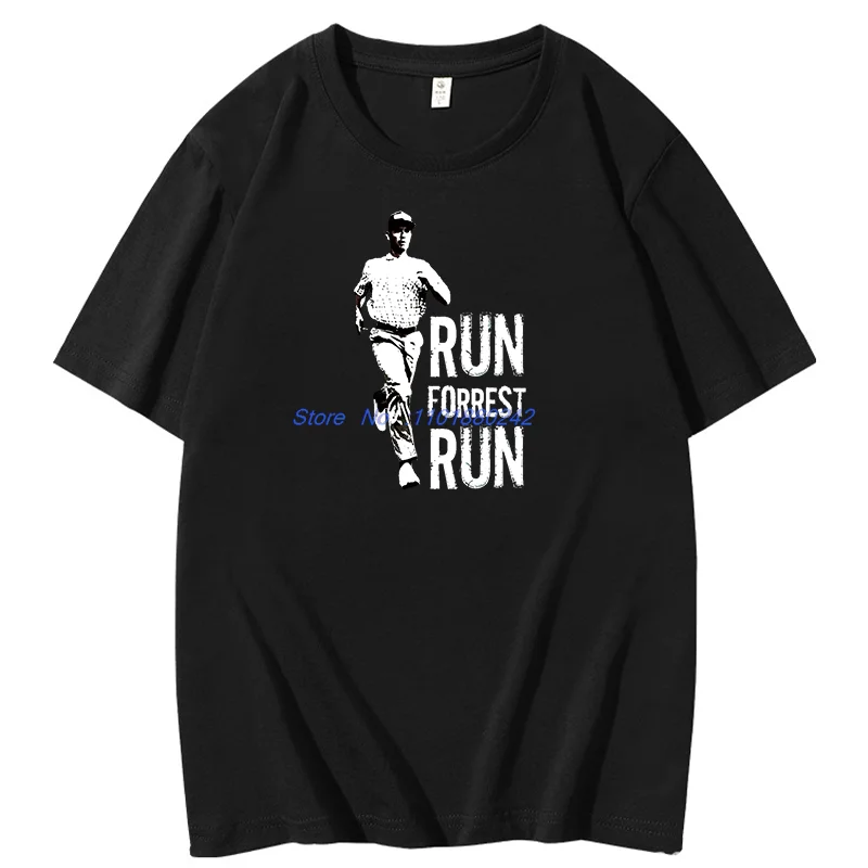 Camiseta con estampado de moda Run Forest Run, camisetas gráficas de entrenamiento Falcon, camisetas de manga corta de algodón de verano, camiseta estampada para hombre